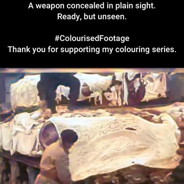 Concealed Armor White Cloth Camouflage #ColourisedHistory