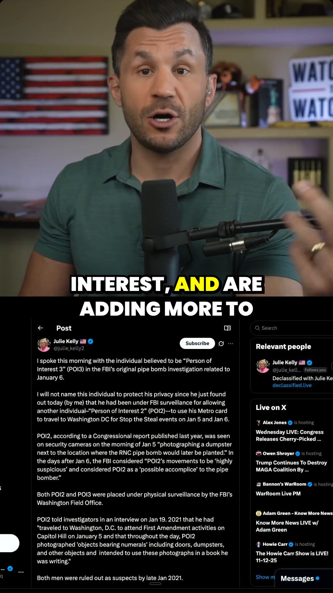 FBI PULLED Agents Off J6 Pipe Bomber Trail