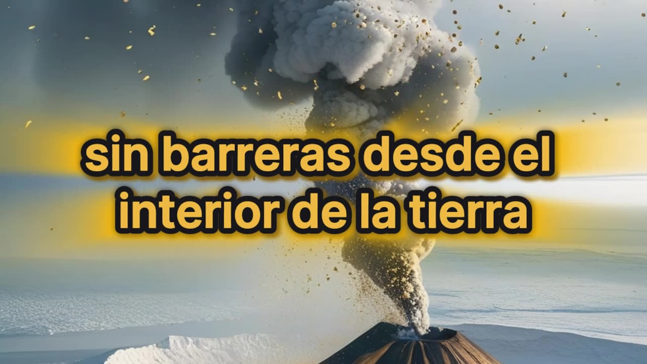 volcán con un fenómeno único en la Antártida.