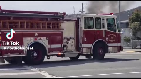 Mystery water truck puts out fire before San Francisco fire department can respond