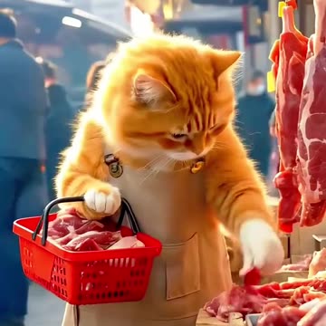 Ai video of cooking cat