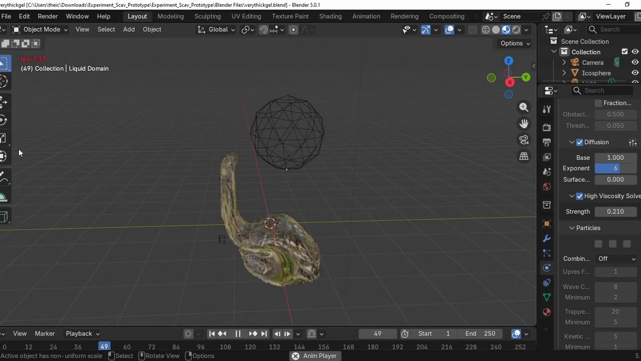 Making Gel on Blender