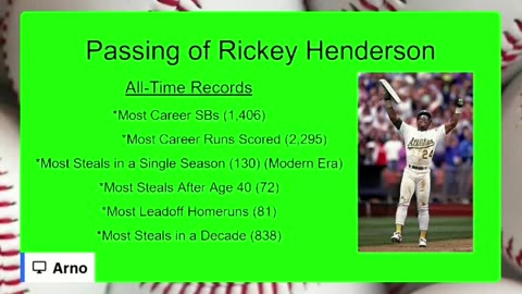 Remembering Rickey Henderson