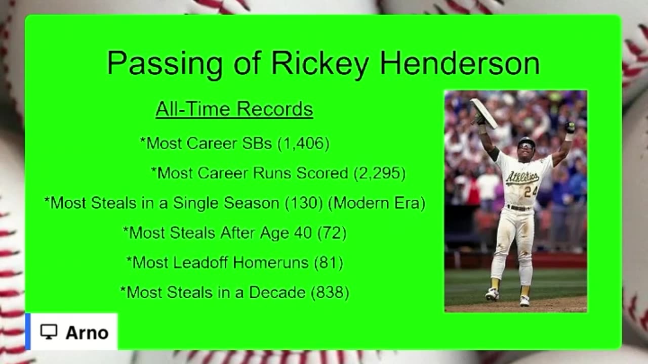 Remembering Rickey Henderson