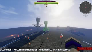 Minecraft mob battle skeleton titan vs shitty creeper titan