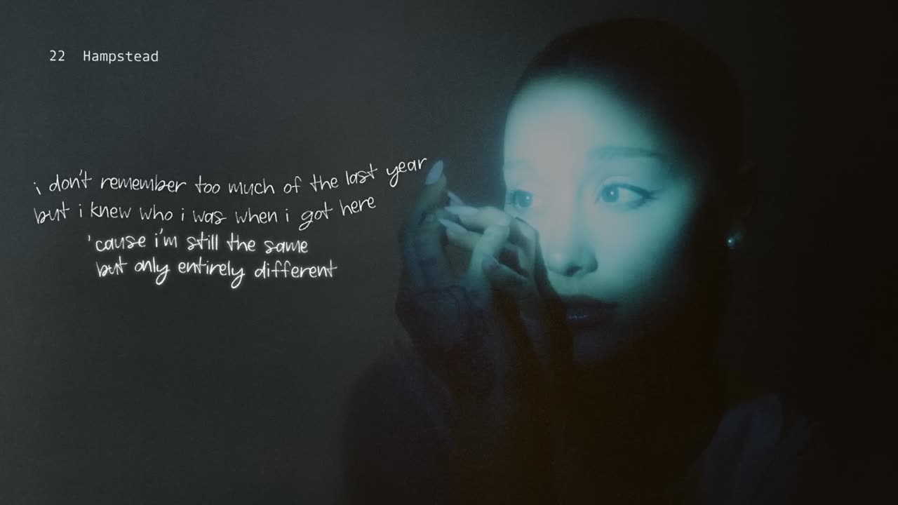 Ariana Grande - Hampstead (lyric visualizer)