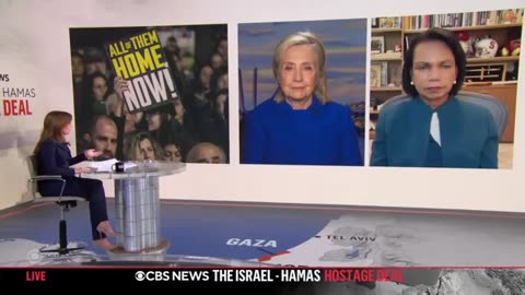 Full video_ Hillary Clinton and Condoleezza Rice discuss Israel-Hamas peace deal on CBS News