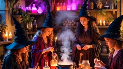 Coven of the Four Sisters: The Night the Cauldron Sang, AI Video