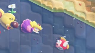 Super Mario Bros Wonder Wiggler Race Swimming