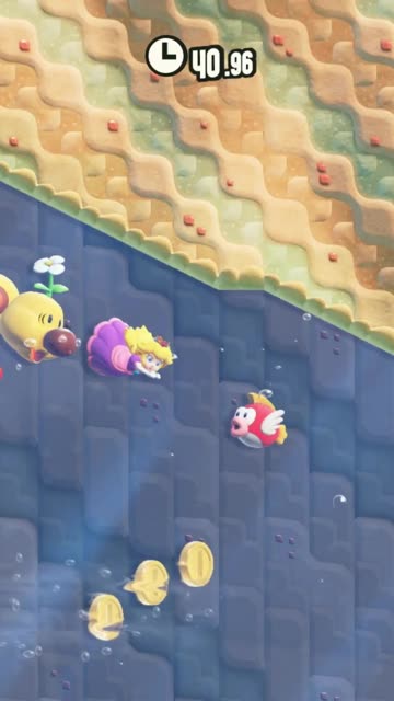 Super Mario Bros Wonder Wiggler Race Swimming