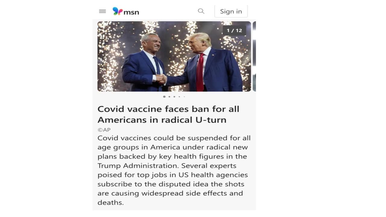 Covid Vaccine faces ban for all Americans in radical U Turn