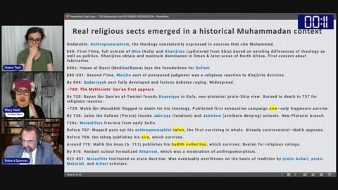 Live Debate Did Muhammed Exist? | Hatun Tash | TooManyMarys VS Robert Spencer
