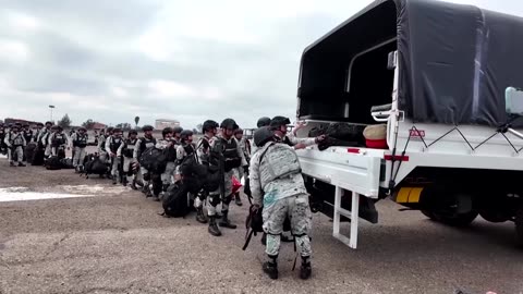 Mexican troops deploy at US border as part of tariffs pause deal