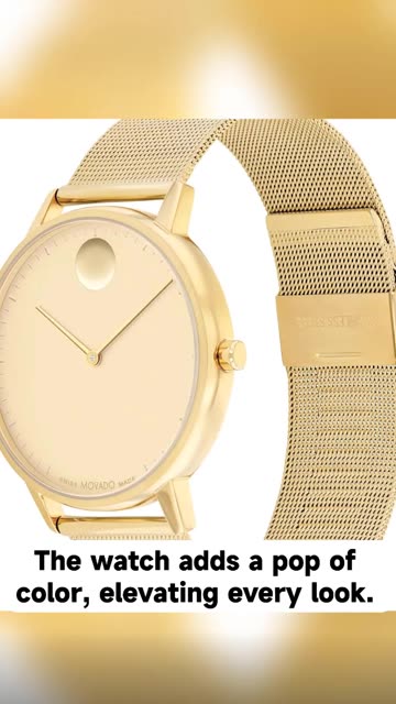 Movado Face Men's Luxury Quartz Watch - Swiss Movement -