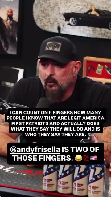 Andy Frisella ~ There's no party while taking foreign money representing US