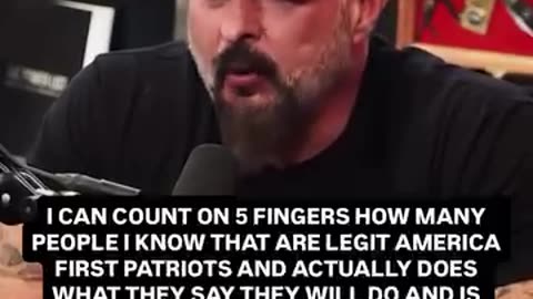 Andy Frisella ~ There's no party while taking foreign money representing US