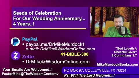Tues Oct. 21 - Welcome To Bible World With Mike Murdock..!!!