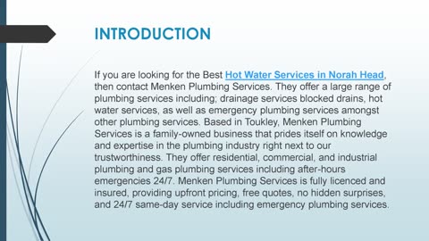 Best Hot Water Services in Norah Head