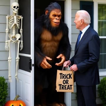 Bigfoot Pranks Joe Biden on Halloween 🎃