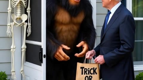 Bigfoot Pranks Joe Biden on Halloween 🎃