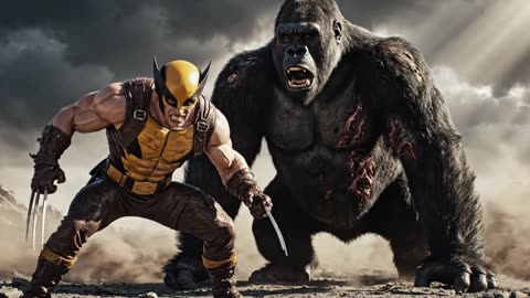 King Kong & Wolverine vs Zombie Apocalypse