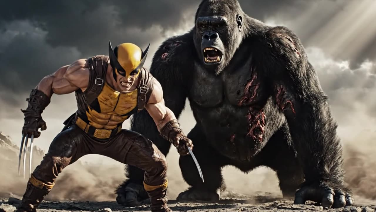 King Kong & Wolverine vs Zombie Apocalypse