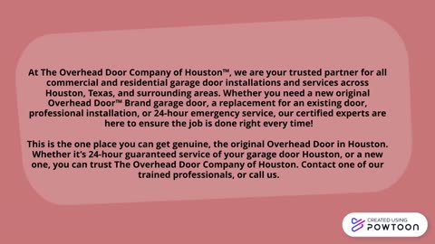 Overhead Door Company of Houston™