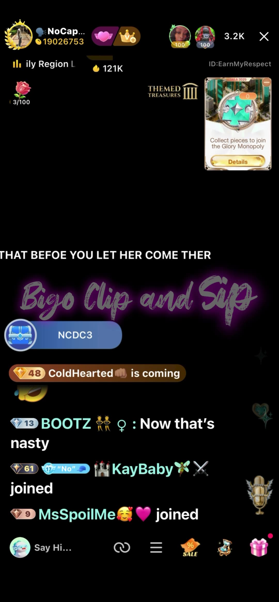 NoCap finally had enough n made 21 leave his house 11/24/25 #bigoclipandsip