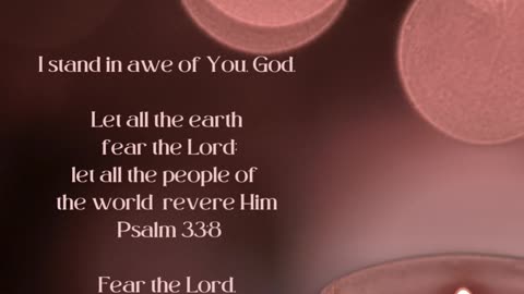 I Stand in Awe of You, God