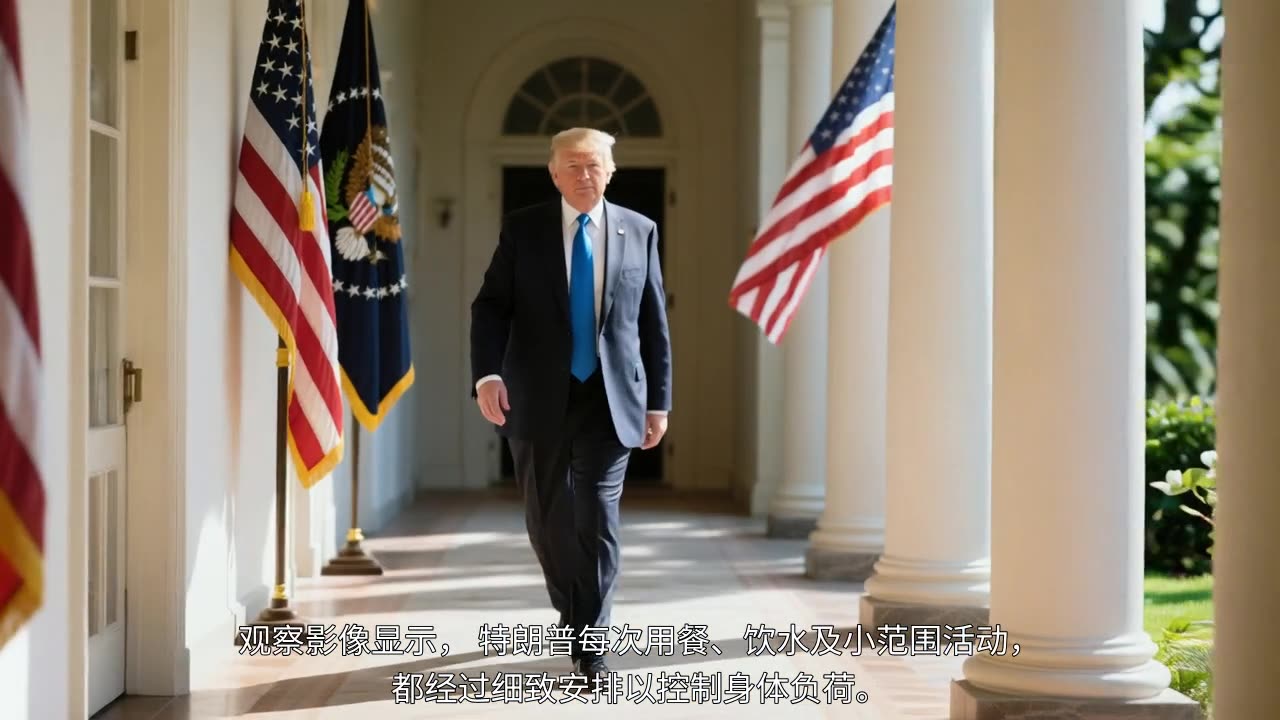 特朗普健康疑云：行程压缩与体重变化揭秘
