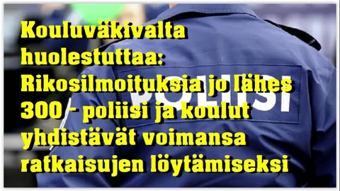 Kouluväkivalta huolestuttaa - rikosilmoituksia jo lähes 300