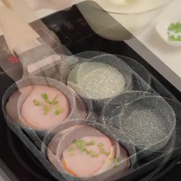 4-hole Omelet Pan Frying Pot Thickened Non-stick Egg Pancake Steak Cooking Pan
