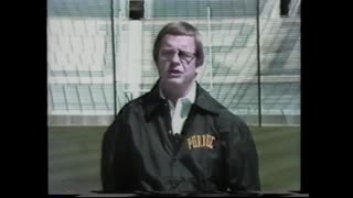 Circa 1978 - Purdue University Football Coach Jim Young Urges People to "Drive 55"