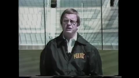 Circa 1978 - Purdue University Football Coach Jim Young Urges People to "Drive 55"