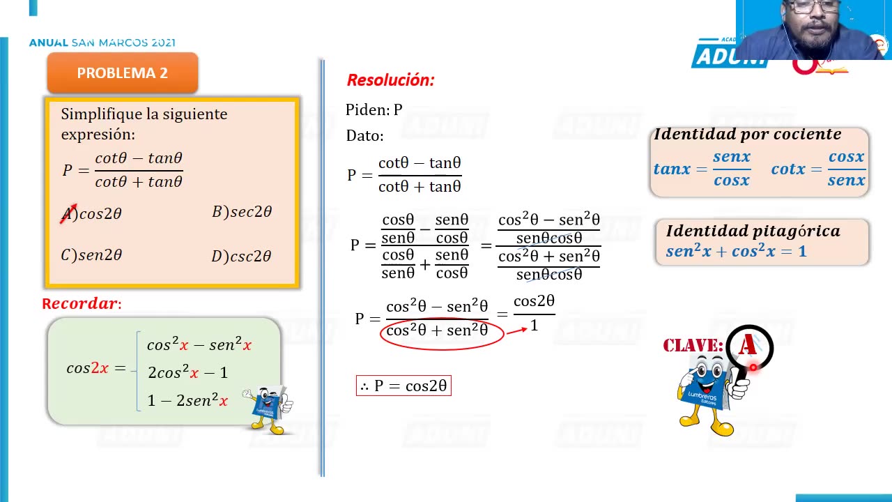 ANUAL ADUNI 2021 | Semana 24 | Trigonometría S2