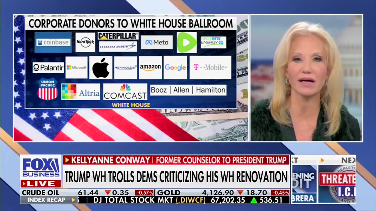Kellyanne Conway Has A Theory Why Left Is Melting Down Over Trump’s Ballroom