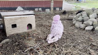 Baby Kayla and Her Bunny Friends 🐰 Adorable Baby Moment
