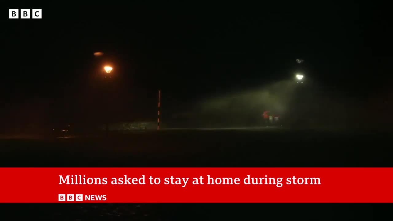 Storm Éowyn: Danger to life warnings as ‘once in a generation’ storm hits UK and Ireland | BBC News