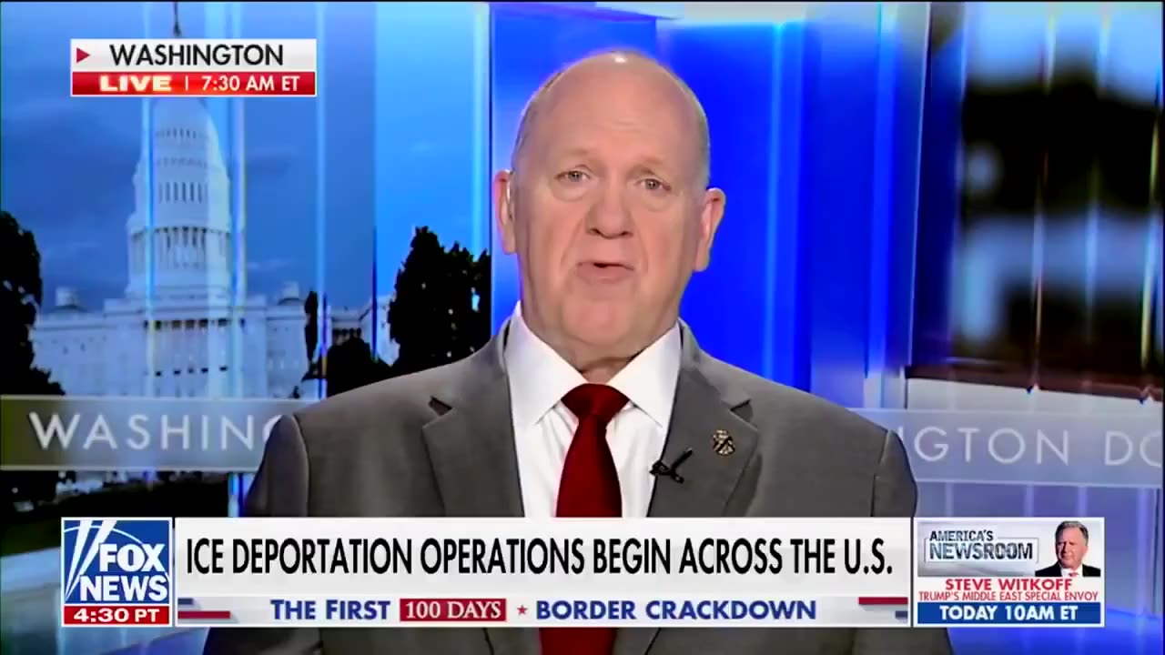 Tom Homan reports that ICE has already arrested 308 violent criminal illegal immigrants