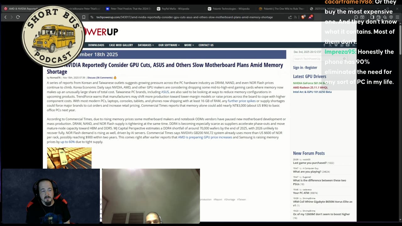 Short Bus Podcast 12/3 Ai Things and Mark Of The Beast