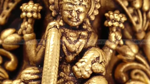✨ 22KT Gold Antique Lakshmi Necklace | Temple Jewellery | 50% OFF Wastage + Free Shipping 💎