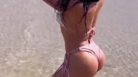Bikini shoot at the beach in the water