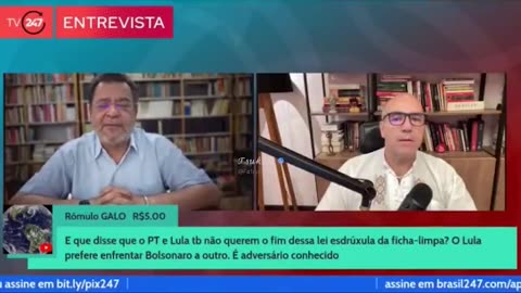 Rui Costa Pimenta, presidente do PCO: "Bolsonaro inelegível é manipulação eleitoral."