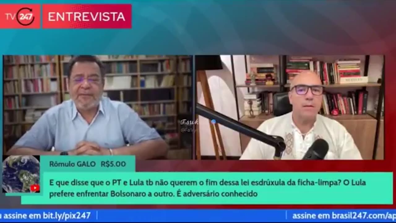 Rui Costa Pimenta, presidente do PCO: "Bolsonaro inelegível é manipulação eleitoral."
