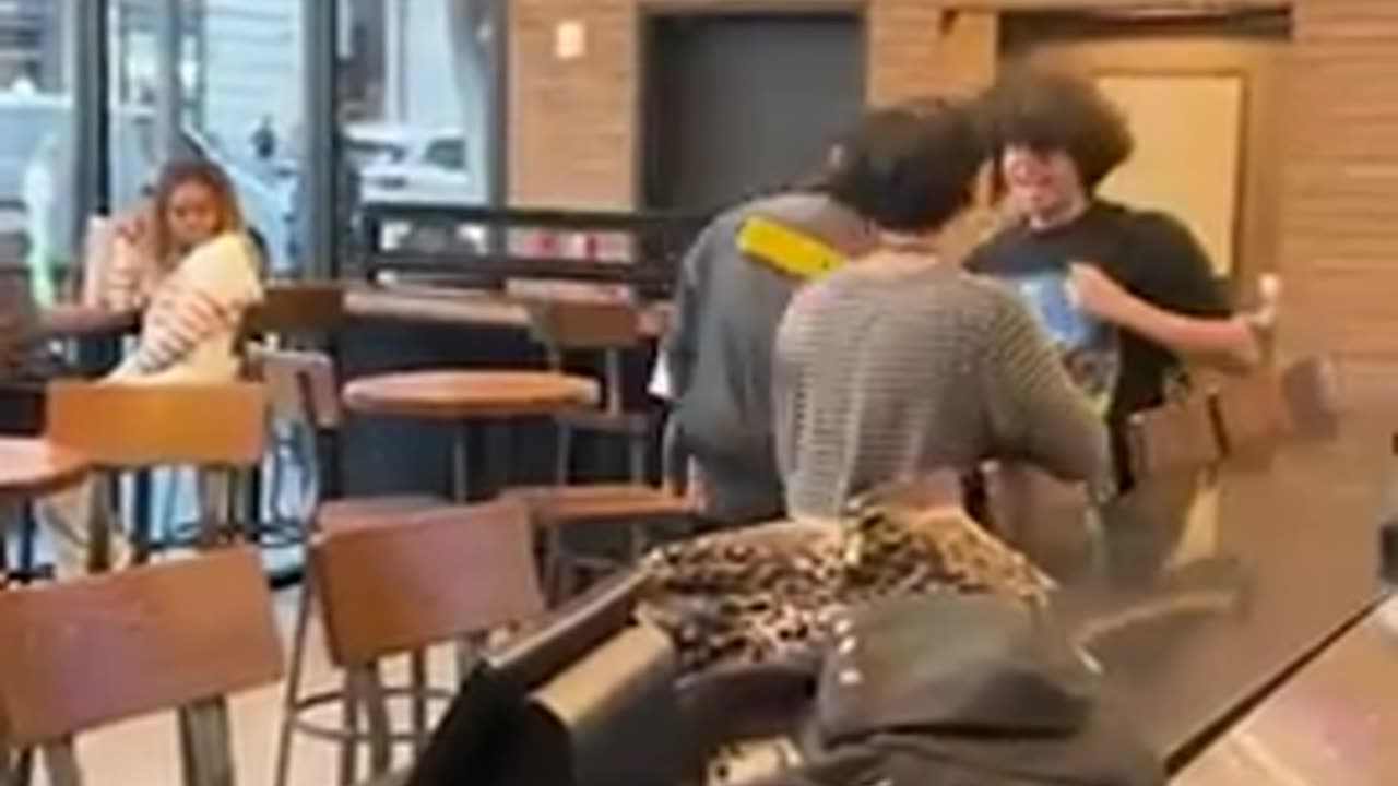 Diverse Taco Bell security guard brutally slaps diverse female customer chimping out