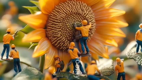 What Happens When Tiny Workers Meet Huge Flowers? #flowers #toonly