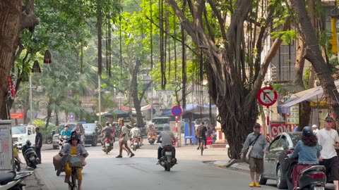 Traffic in Hanoi, Vietnam