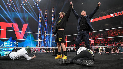 The Miz & Logan Paul join forces to take down The Mysterios on Raw @WWE