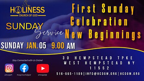 HCOG || Sunday Service 10AM 01/05/2025