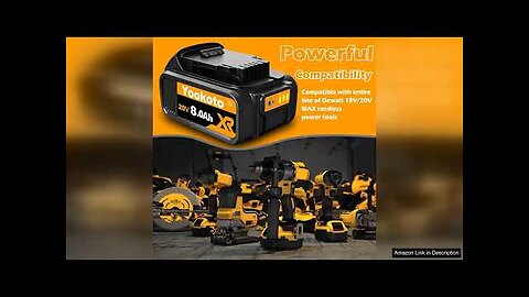 Replacement Battery for Dewalt 20v Max Battery 20v 8Ah Replacement Battery Compatible Review